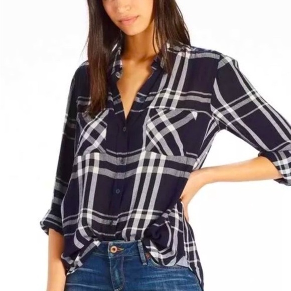 Lucky Brand Tops - Women’s Lucky Brand Plaid Gauze Button-up Shirt
